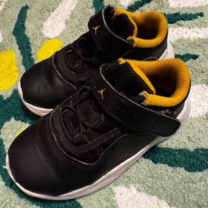 Kids Black and Yellow Shoes